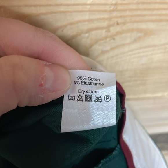 J. Crew Stretch size 00 Forest Green Low-rise Crop Super Stretchy Dress Pants - Picture 9 of 9